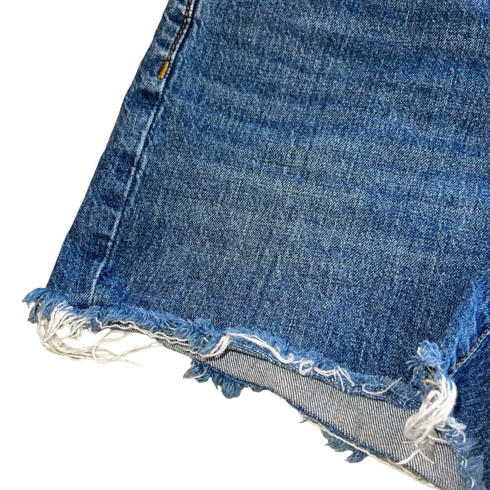 Cutoff Denim Shorts Vintage Mid-Rise - Picture 6 of 9